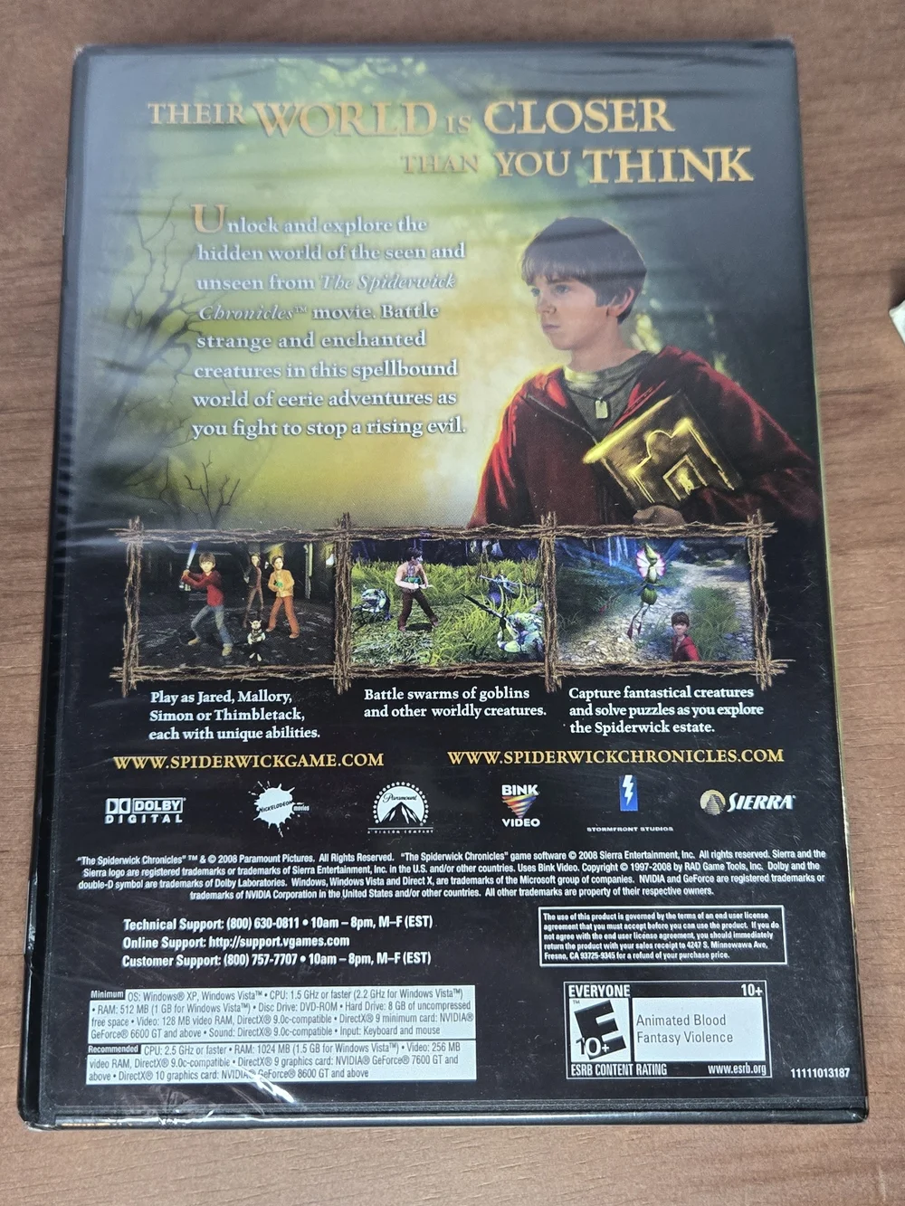 The Spiderwick Chronicles PC Game And Dvd Combo - Green